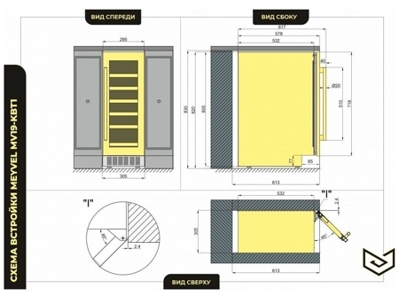Винный шкаф Meyvel MV19NH KBT1