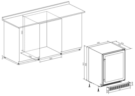 Винный шкаф Temptech WPX60DCB