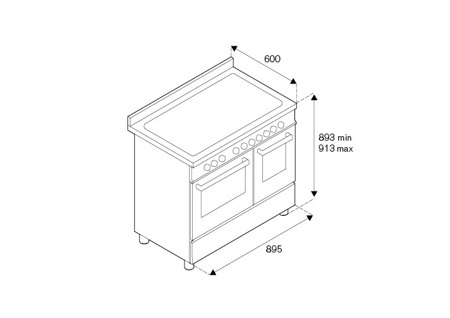 Комбинированная плита Bertazzoni HER96L2EAVT