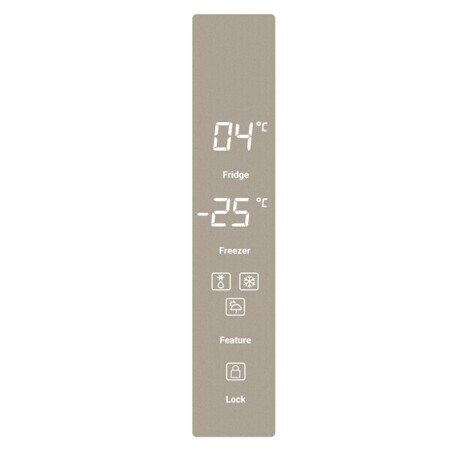 Холодильник Tesler RCD 482I BEIGE GLASS