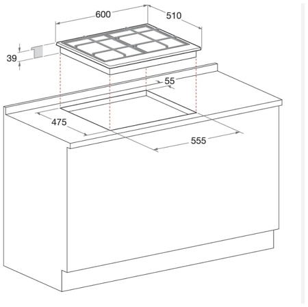 Газовая варочная панель Hotpoint-Ariston PCN 640 T OW GH R