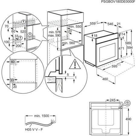 Электрический духовой шкаф Electrolux KOE BP39 X