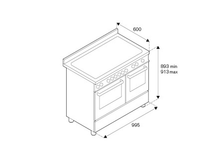 Комбинированная плита Bertazzoni MAS106L2EXT