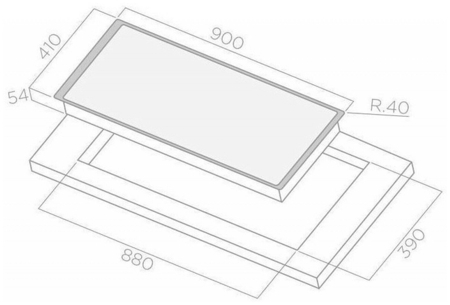 Индукционная варочная панель Elica Lien Diamond Frame 904 BL