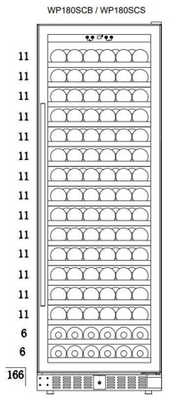 Винный шкаф Temptech WP180SCB