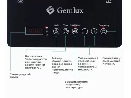 Индукционная плита Gemlux GL-IP20E1