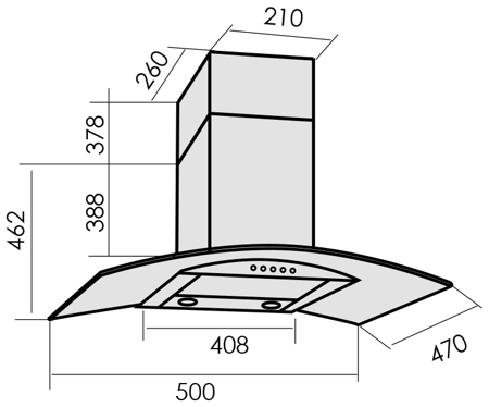 Вытяжка MBS Ruta 150 Glass