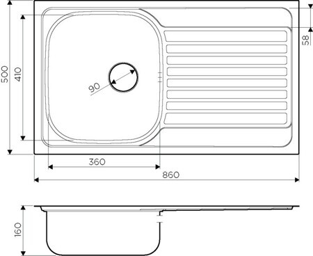 Кухонная мойка Omoikiri Kashiogawa 86 IN