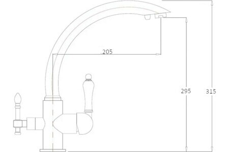 Смеситель для кухни Rush MS9035-32