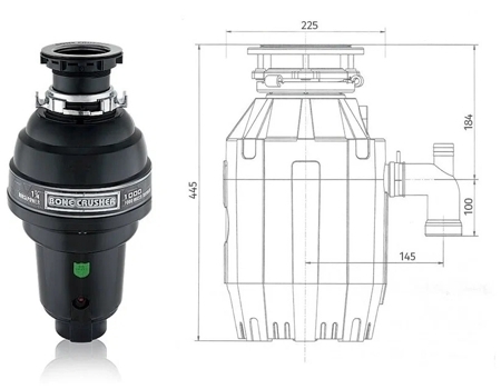 Измельчитель пищевых отходов Bone Crusher BC 1000