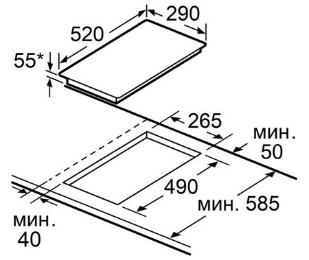 Индукционная варочная панель Maunfeld CVI292S2BBK Inverter