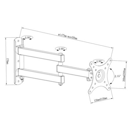 Кронштейн для телевизора Benatek LCD-COBRA-33B