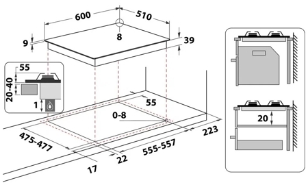 Газовая варочная панель Hotpoint-Ariston PCN 642 IX