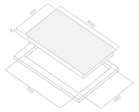 Индукционная варочная панель Elica Lien Golden 805 BL