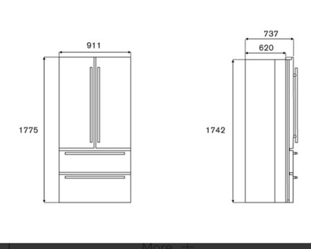 Холодильник Bertazzoni REF904FFNXTC