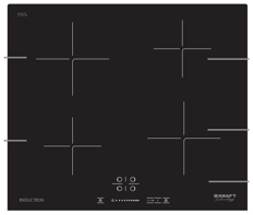 Индукционная варочная панель KRAFT TCH IHK7008 черный
