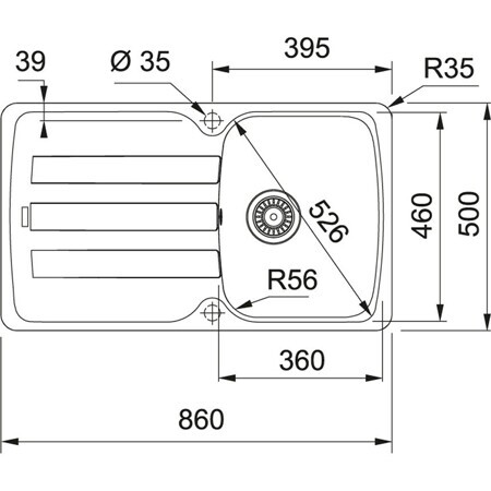 Кухонная мойка Franke AZG 611-86 белый (114.0489.160)