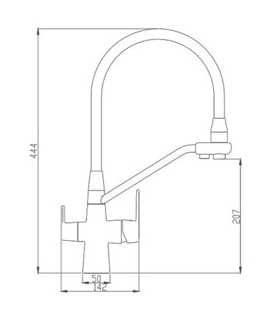 Смеситель для кухни Haiba HB76855