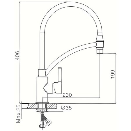 Смеситель для кухни Haiba HB72505