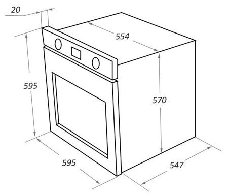 Электрический духовой шкаф MAUNFELD EOEM 769 B